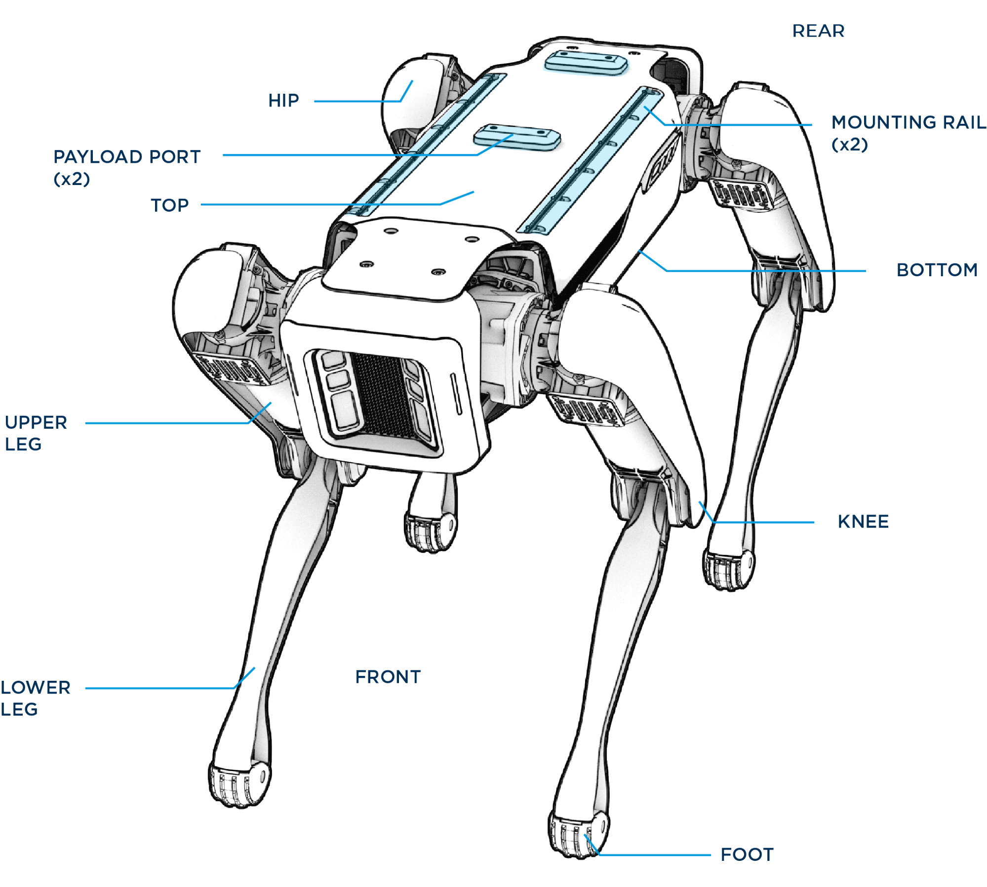 Payload Mount Points and Dimensions